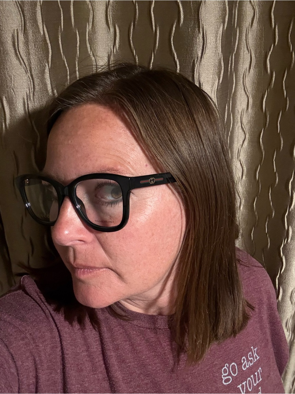Gucci Black Women's Cat-Eye Optical Glasses NEW - Picture 4 of 8